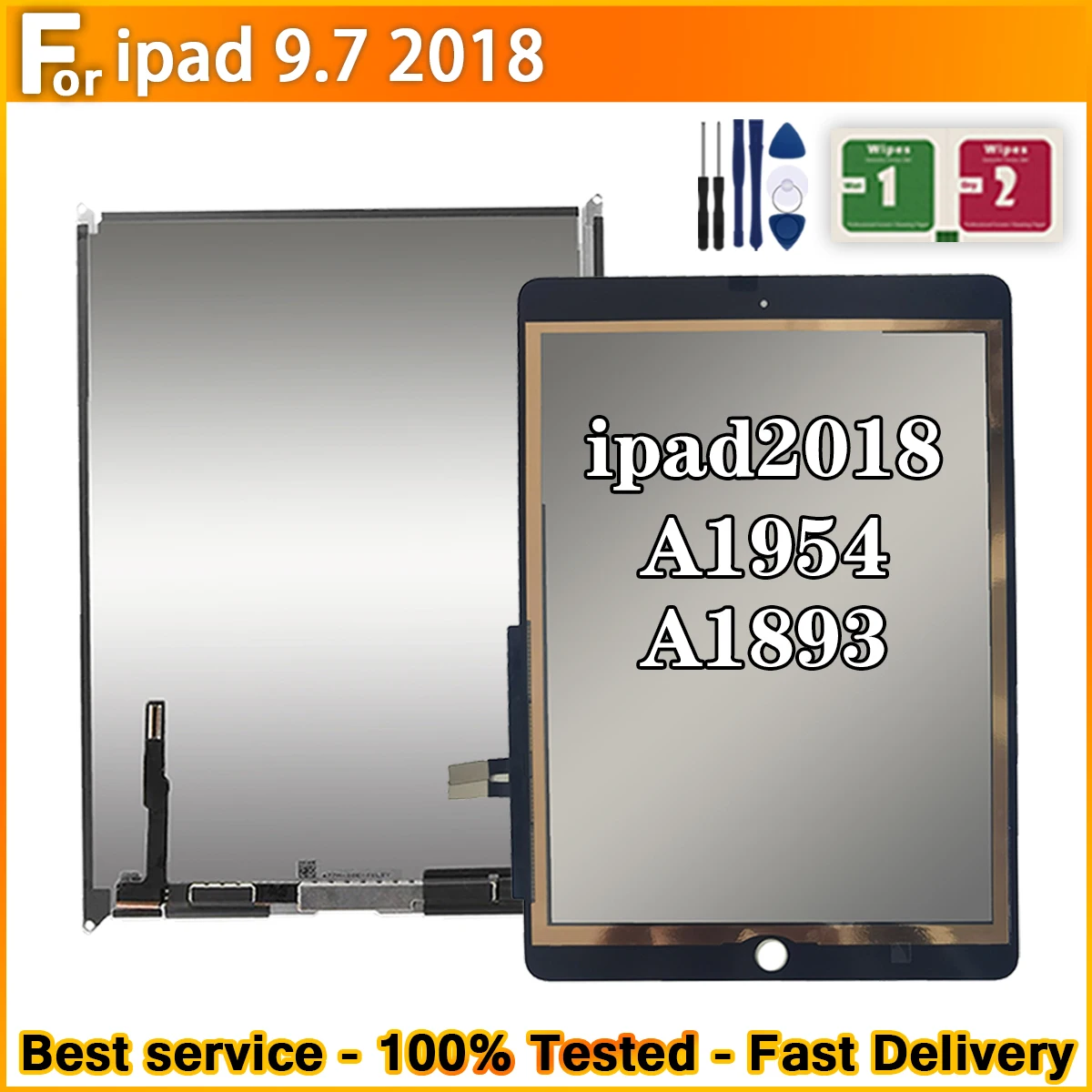 LCD Or Touch For iPad 6 6th Gen 2018 A1893 A1954 Touch Screen Digitizer panel LCD Display Screen For ipad 9.7 2018 A1893 A1954
LCD Or Touch For iPad 6 6th Gen 2018 A1893 A1954 Touch Screen Digitizer panel LCD Display Screen For ipad 9.7 2018 A1893 A1954