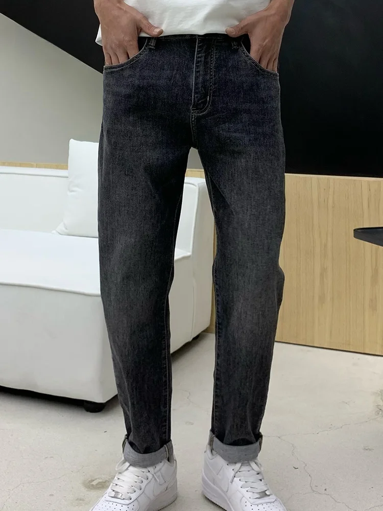 American Retro Bla Jeans Men's Summer Loose Trendy Slim Fit Casual Pants Straight Leg Cotton Blend Youth Faion Brand
American Retro Bla Jeans Men's Summer Loose Trendy Slim Fit Casual Pants Straight Leg Cotton Blend Youth Faion Brand