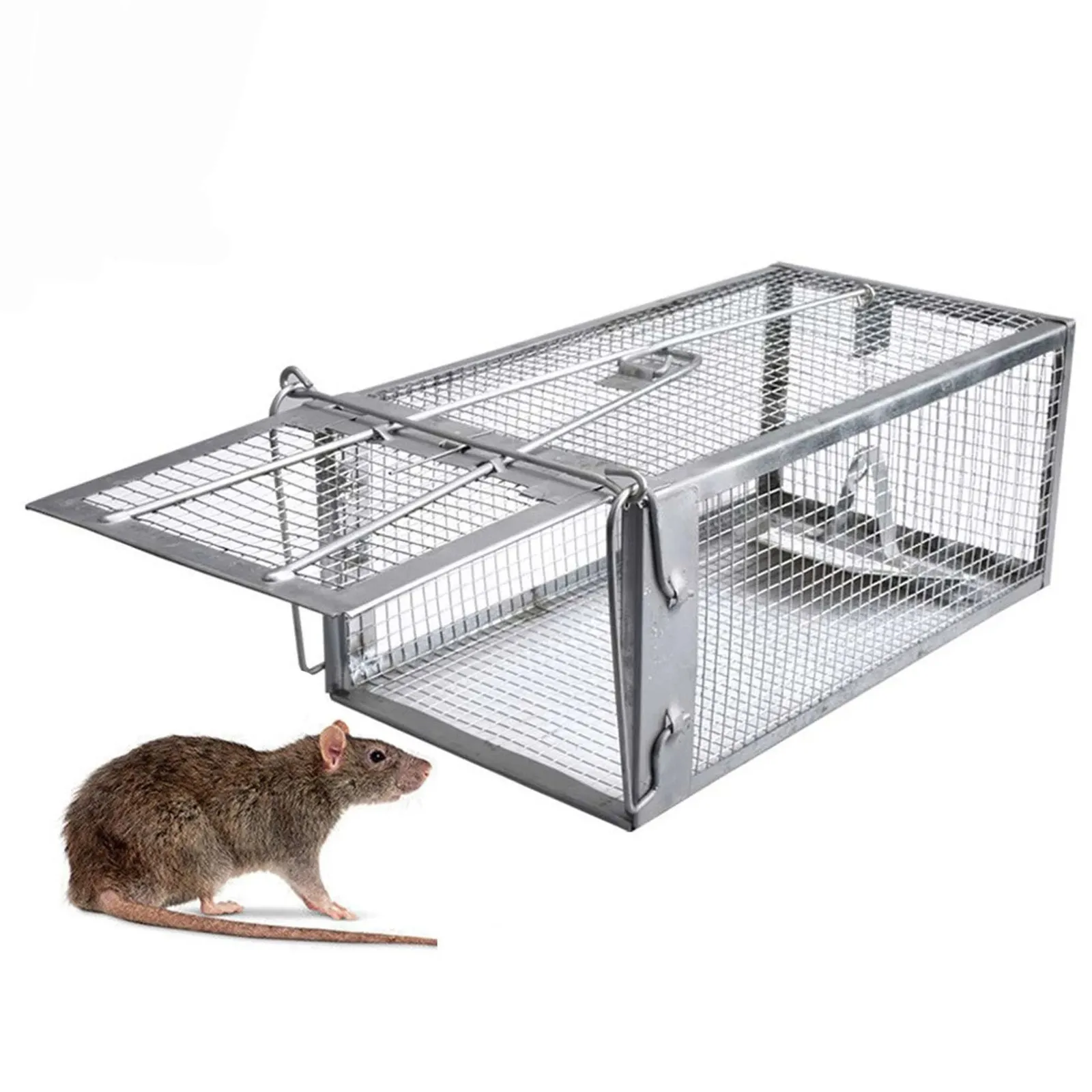 Automatic Mousetrap Safe Firm Iron Net Household Mouse Catcher Metal Reusable Humane Indoor Outdoor Rat Trap Rat Cage Large Rats
Automatic Mousetrap Safe Firm Iron Net Household Mouse Catcher Metal Reusable Humane Indoor Outdoor Rat Trap Rat Cage Large Rats