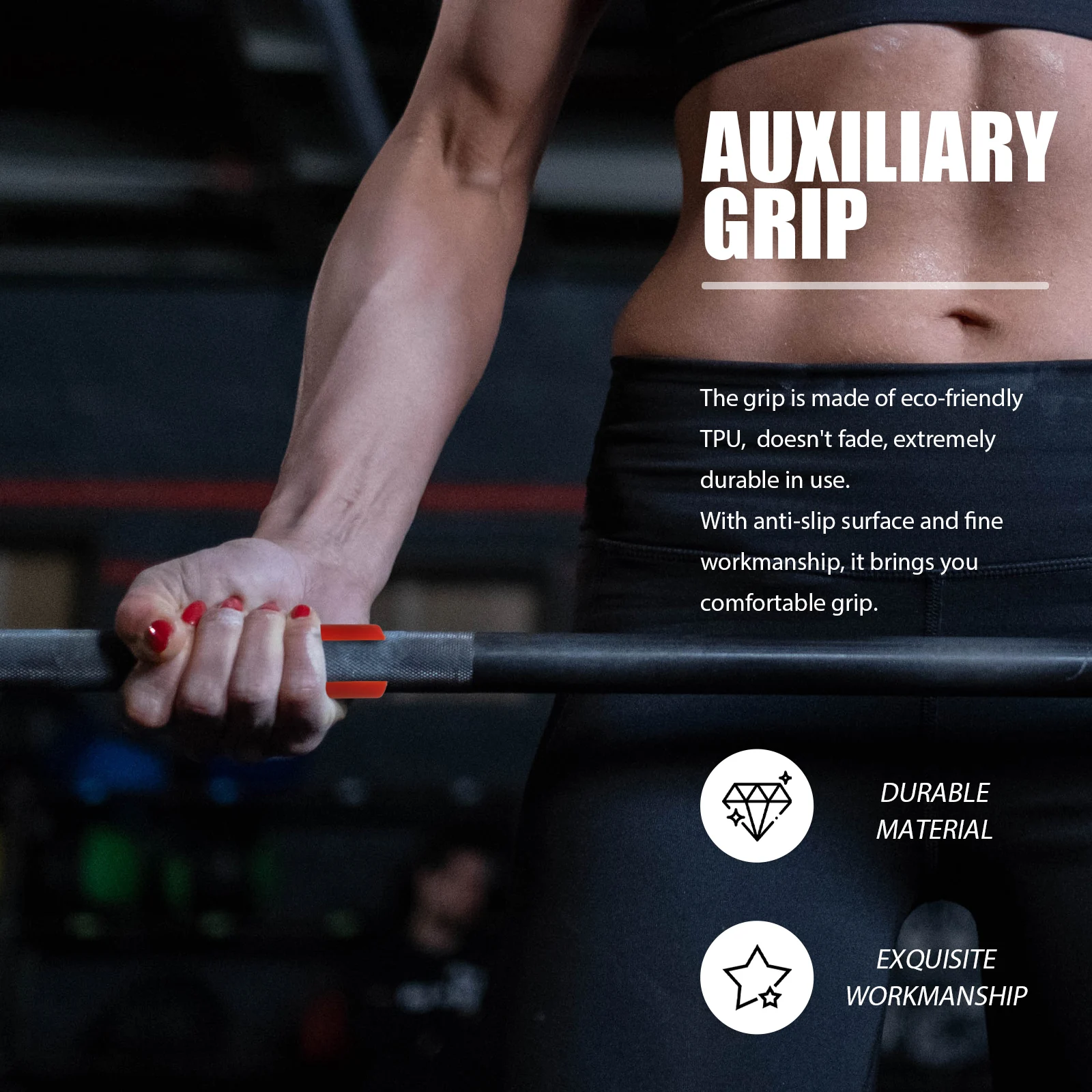 2pcs Fitness Grip Resistance Grip for Barbell Bench Pad Color Tpu Dumbbell Bar Lightweight Portable
2pcs Fitness Grip Resistance Grip for Barbell Bench Pad Color Tpu Dumbbell Bar Lightweight Portable