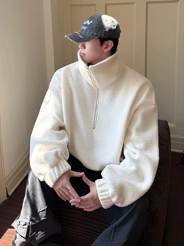 Мужская толстовка на молнии из овечьей шерсти, теплая, ветрозащитная, хлопковая, свободного кроя, повседневная, для пар
Мужская толстовка на молнии из овечьей шерсти, теплая, ветрозащитная, хлопковая, свободного кроя, повседневная, для пар