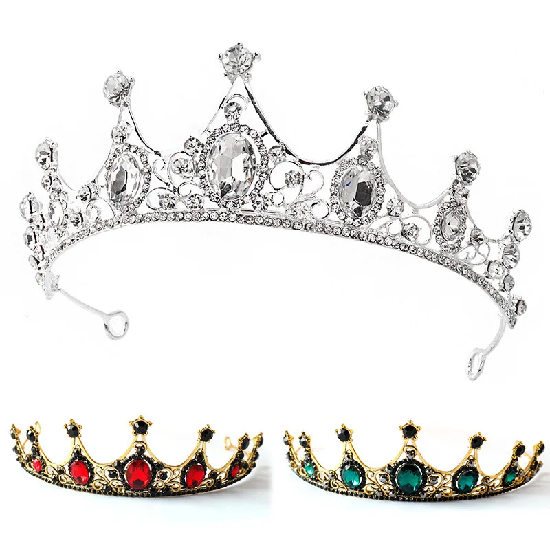 Baroque Crystal Tiaras Crows Hair Accessories Gemstone Crown Tiara For Women Bride Wedding Hairband Jewelry
Baroque Crystal Tiaras Crows Hair Accessories Gemstone Crown Tiara For Women Bride Wedding Hairband Jewelry