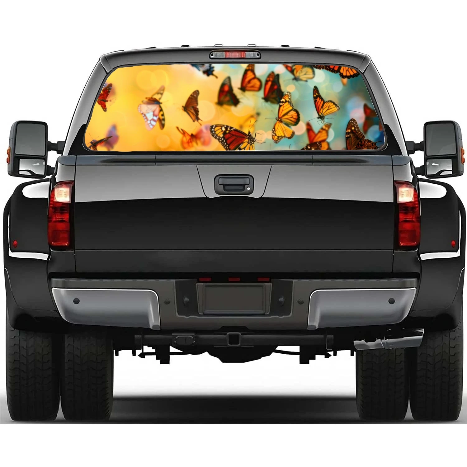 Colorful Abstract Butterfly Car Rear Window Decal Fit Pickup,Truck,Universal See Through Perforated Back Window Vinyl Sticker
Colorful Abstract Butterfly Car Rear Window Decal Fit Pickup,Truck,Universal See Through Perforated Back Window Vinyl Sticker