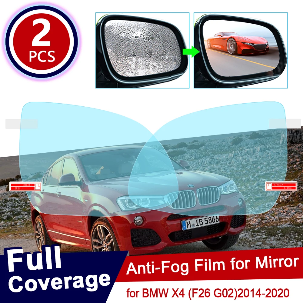 for BMW X4 F26 G02 2014~2020 Car Rearview Mirror Protective Film Anti Dazzle Waterproof Rainproof Anti Fog Car Sticker 2015 2016
for BMW X4 F26 G02 2014~2020 Car Rearview Mirror Protective Film Anti Dazzle Waterproof Rainproof Anti Fog Car Sticker 2015 2016