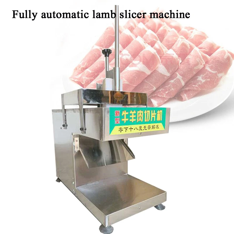 Automatic Stainless Steel Electric Frozen Meat Slicer Cut Lamb Roll Mutton Beef Sausage Bacon Flaker Forming Making Machine
Automatic Stainless Steel Electric Frozen Meat Slicer Cut Lamb Roll Mutton Beef Sausage Bacon Flaker Forming Making Machine