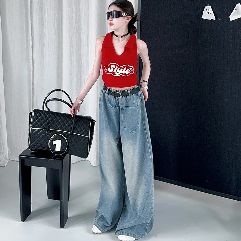 girls summer tank tops kids clothes halter hanging neck vest children backless crop top streetwear jazz dance 6 to 16 yrs
girls summer tank tops kids clothes halter hanging neck vest children backless crop top streetwear jazz dance 6 to 16 yrs