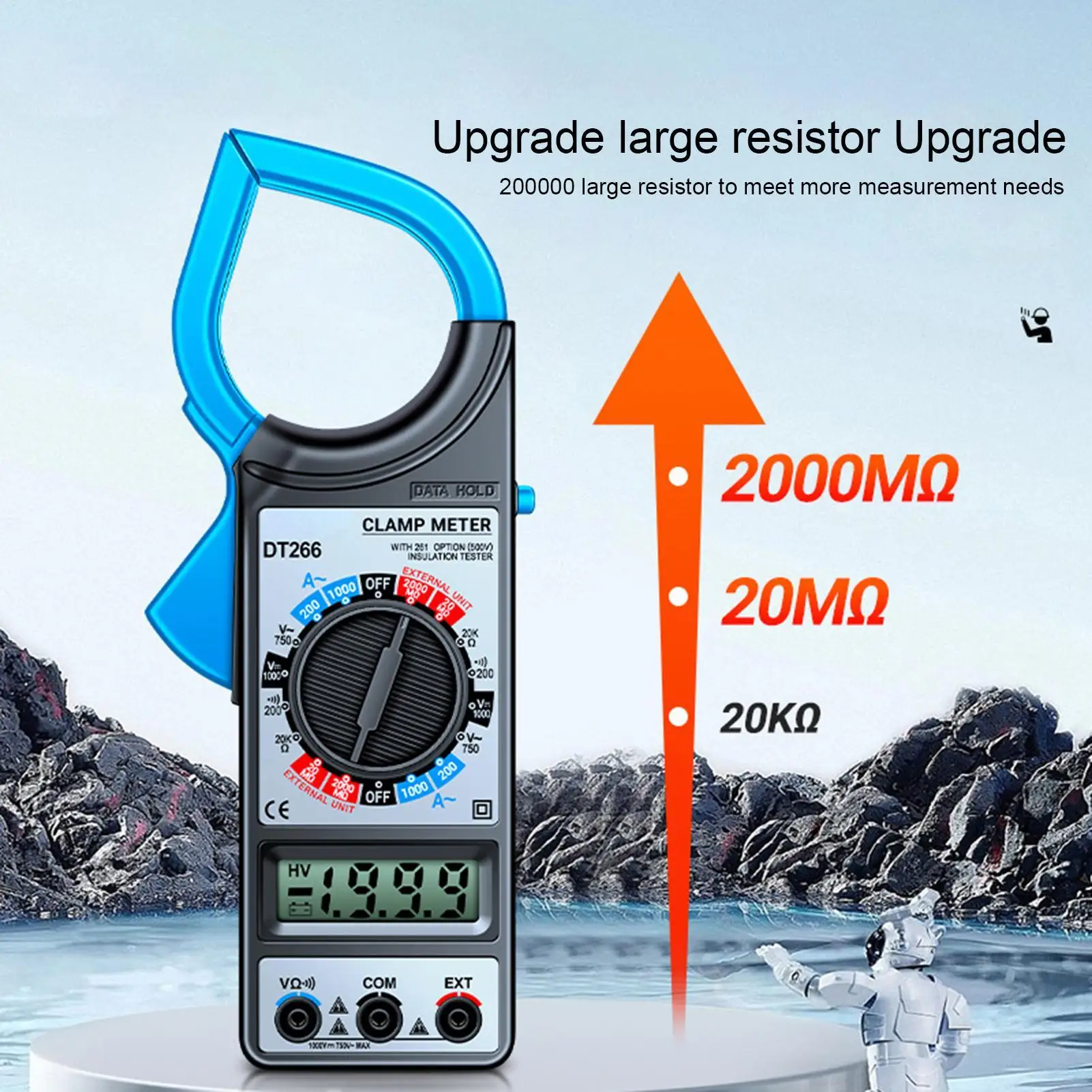 Amp Meter Multimeter Tester LCD Display Detector With Jaw Design Electrician Tools For AC DC Current Voltage Home Industrial
Amp Meter Multimeter Tester LCD Display Detector With Jaw Design Electrician Tools For AC DC Current Voltage Home Industrial