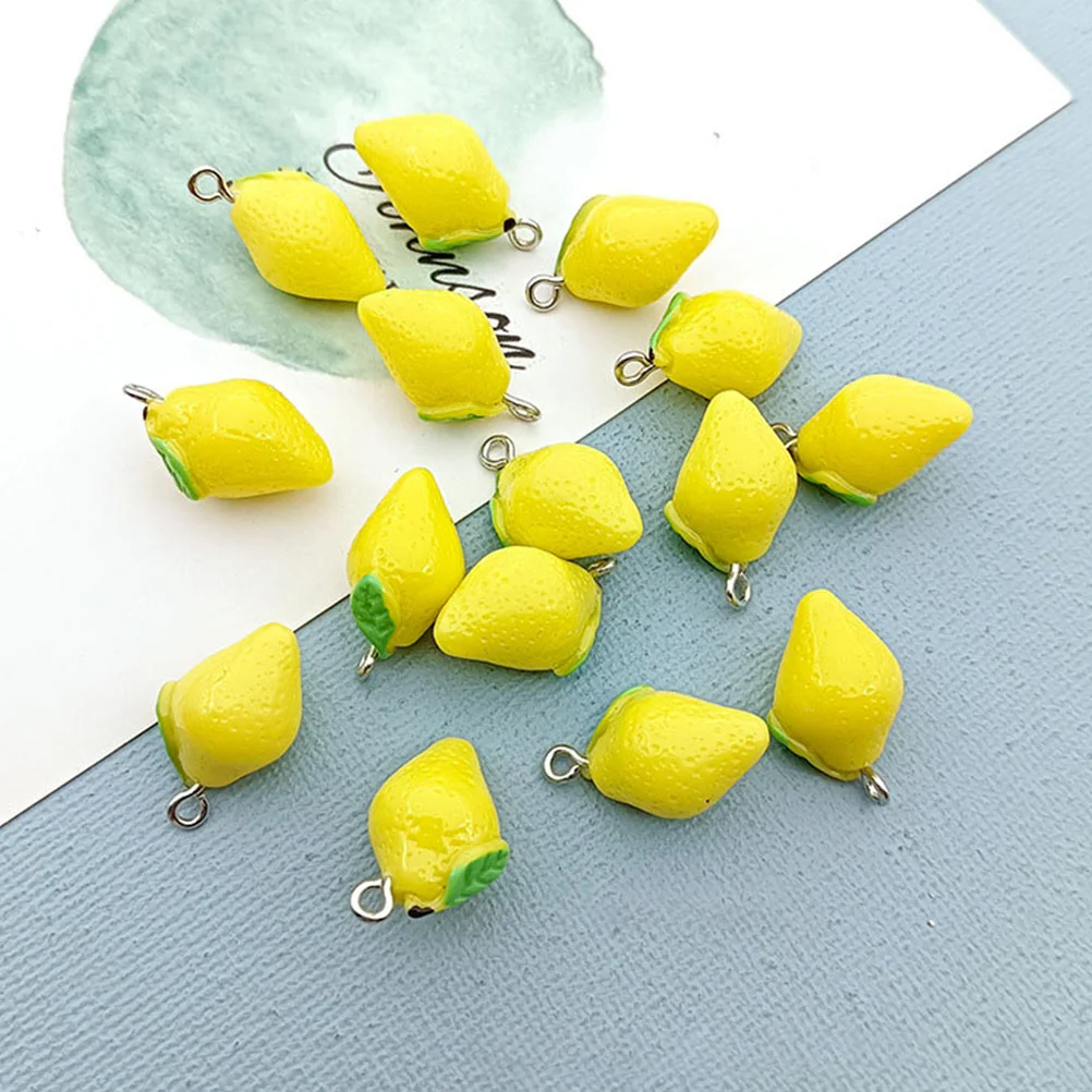 10 Pcs Lemon Pendant Lemons Charm Plastic Fruit Charms for Jewelry Making Necklace
10 Pcs Lemon Pendant Lemons Charm Plastic Fruit Charms for Jewelry Making Necklace
