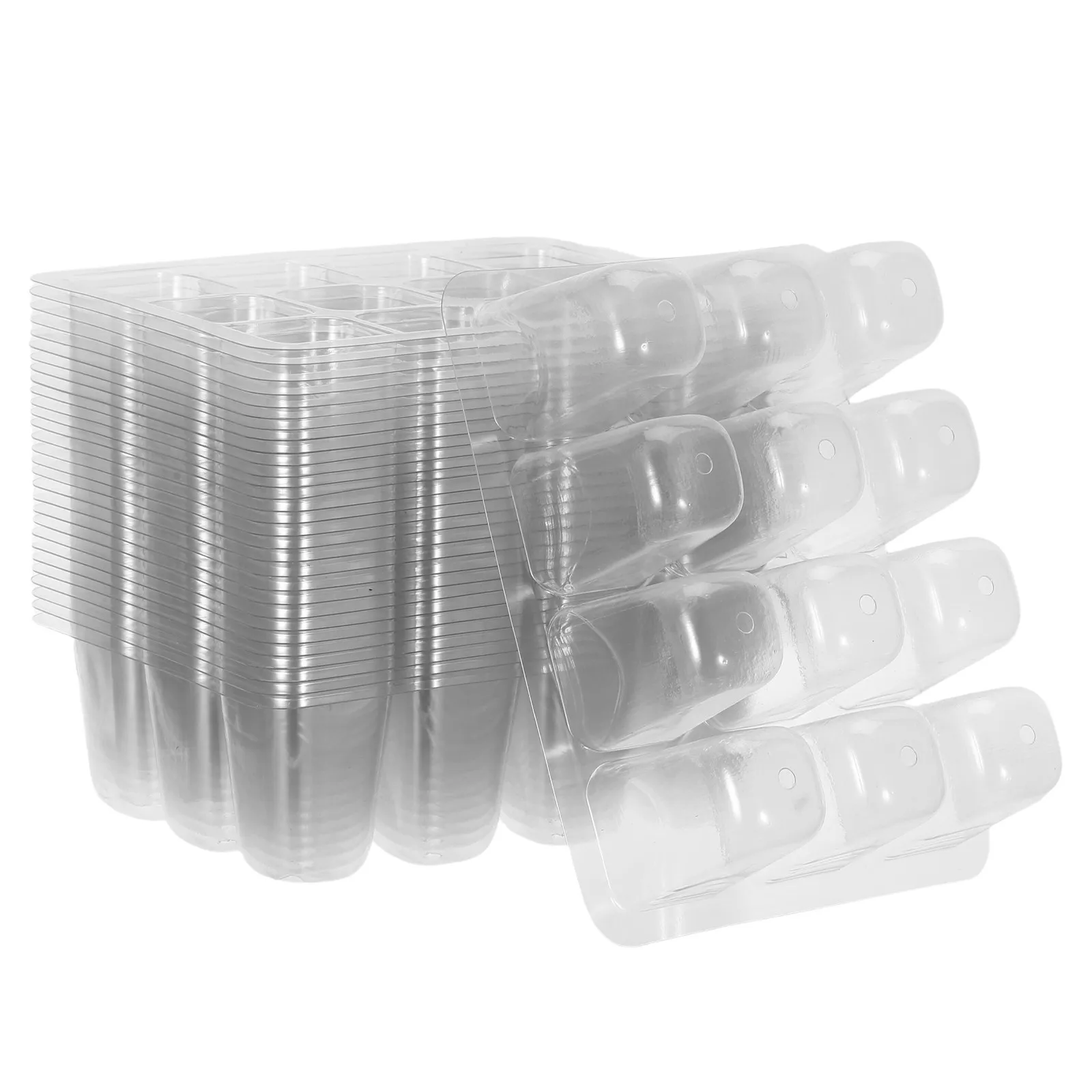 30Pcs Seedling Starter Trays Transparent Plastic Nursery Trays Drainage Holes Seed Germination Indoor Vegetable Flower Planting
30Pcs Seedling Starter Trays Transparent Plastic Nursery Trays Drainage Holes Seed Germination Indoor Vegetable Flower Planting