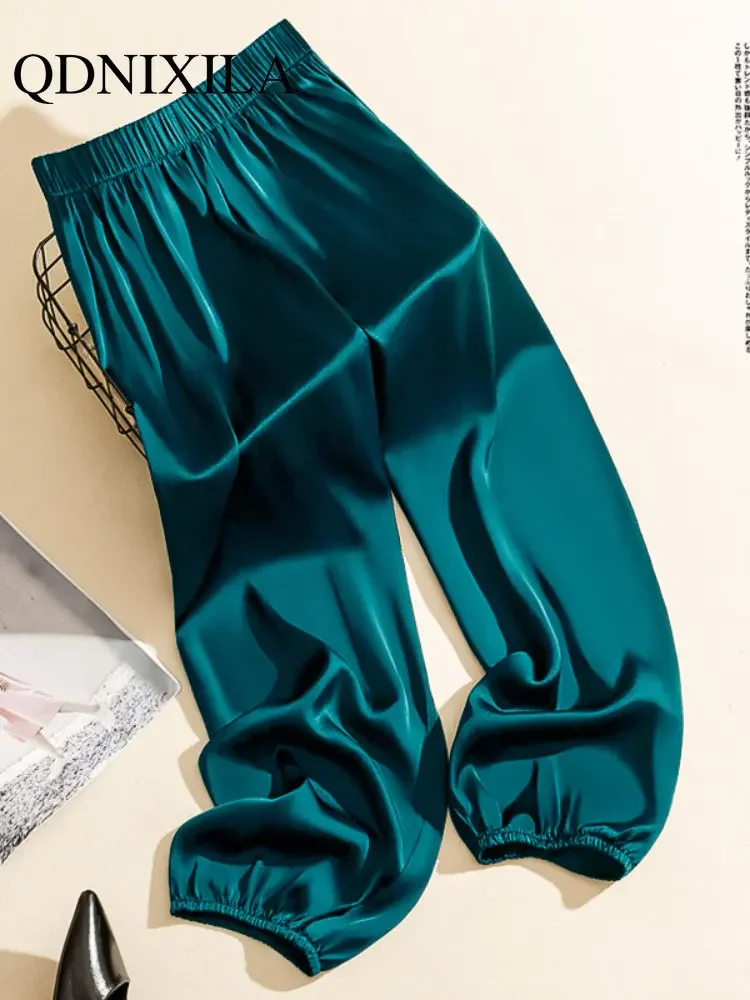 Summer Women's Pants Loose Bloomers Legged Pants High Waist Wide Leg Corset Pants Korean Fashion Sweatpants Clothes for Women
Summer Women's Pants Loose Bloomers Legged Pants High Waist Wide Leg Corset Pants Korean Fashion Sweatpants Clothes for Women