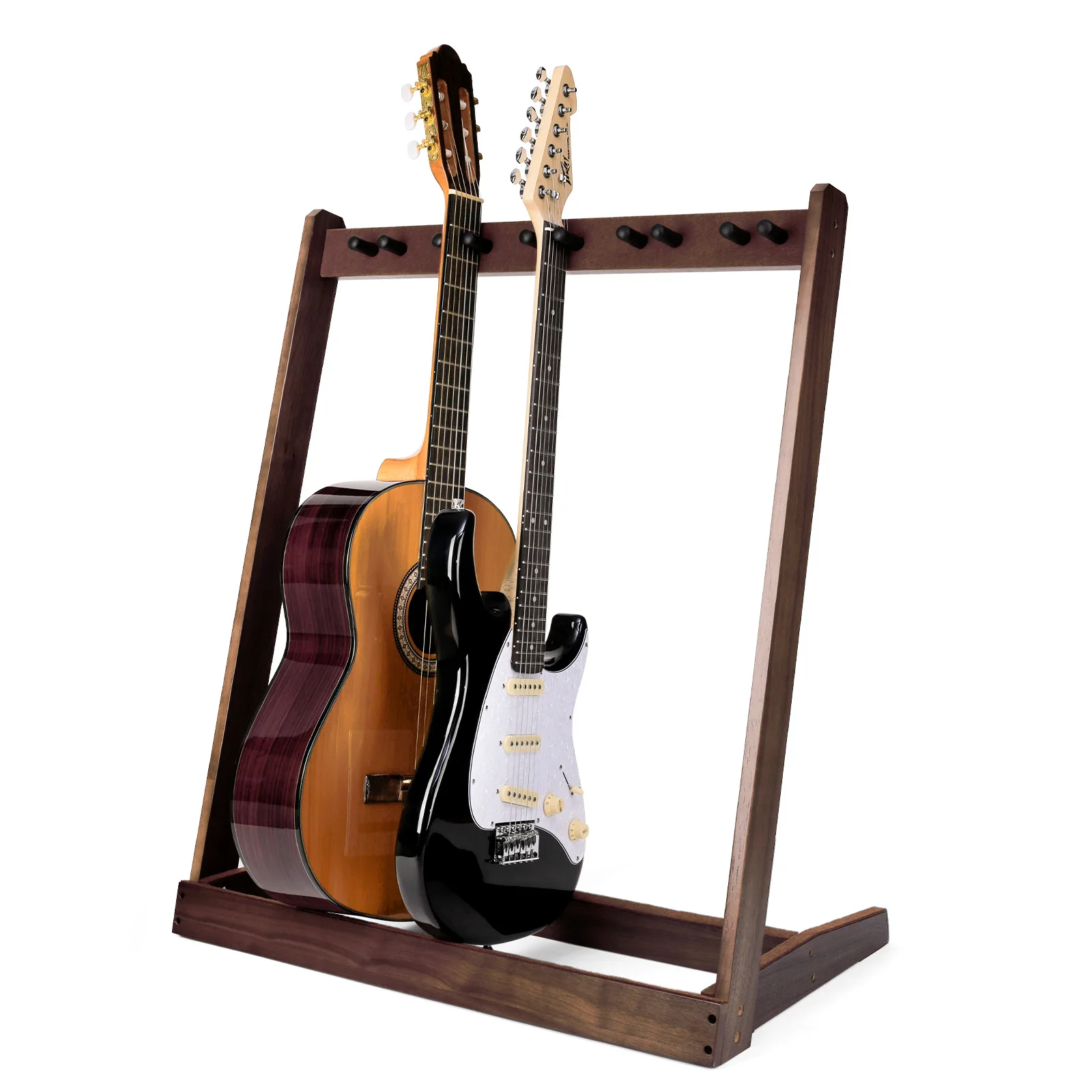 Hooqu Guitar Stand For Multiple Guitars, Hardwood Black Walnut Rack For Wooden Guitar Display Holder
Hooqu Guitar Stand For Multiple Guitars, Hardwood Black Walnut Rack For Wooden Guitar Display Holder
