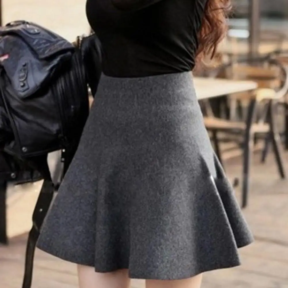 Waist Tight High-Waist 3D Cutting A-line Skirt Autumn Winter Solid Color Skater Mini Skirt Female Clothing юбка женская 스커트
Waist Tight High-Waist 3D Cutting A-line Skirt Autumn Winter Solid Color Skater Mini Skirt Female Clothing юбка женская 스커트