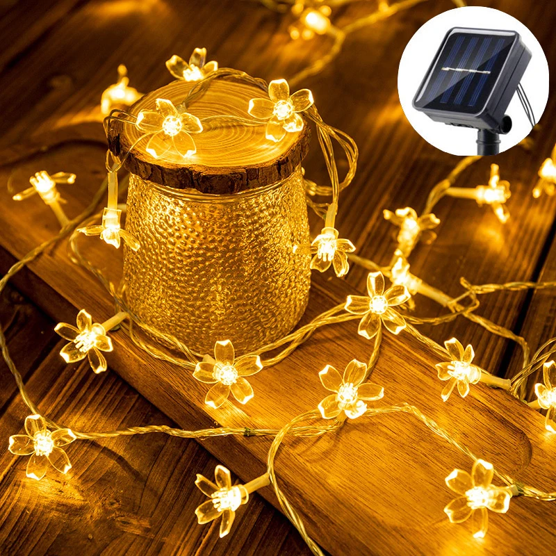 Solar Outdoor String Cherry Flower Lights LED Garden Decorative Lights Wedding Christmas Easter Mother's Day Graduation Ramadan
Solar Outdoor String Cherry Flower Lights LED Garden Decorative Lights Wedding Christmas Easter Mother's Day Graduation Ramadan