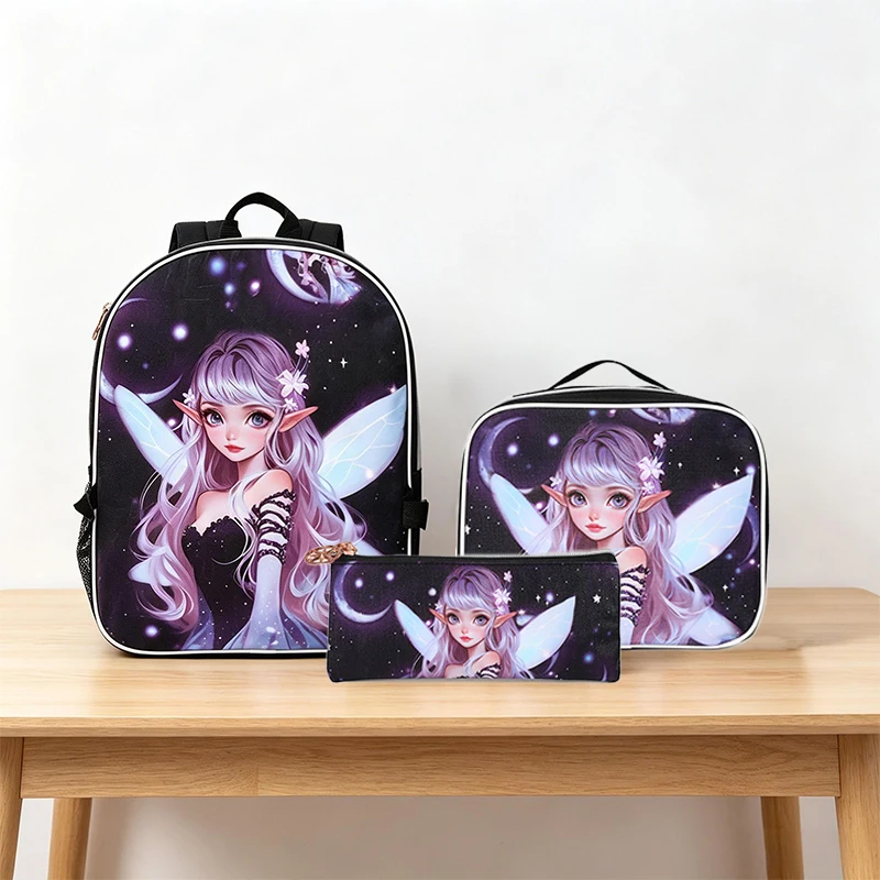 Elven Pattern Backpack Lunch Bag Set Adjustable Shoulder Straps for Football Fans Global Football Theme Ideal for Back-to-School
Elven Pattern Backpack Lunch Bag Set Adjustable Shoulder Straps for Football Fans Global Football Theme Ideal for Back-to-School