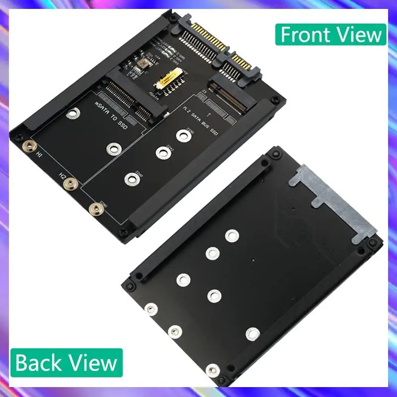 2X 2In1 MSATA + B Key/B+M Key M.2 SSD-адаптер 2,5 SATA с разъемом корпуса для M2 NGFF SATA3 2230 2242 2260
2X 2In1 MSATA + B Key/B+M Key M.2 SSD-адаптер 2,5 SATA с разъемом корпуса для M2 NGFF SATA3 2230 2242 2260