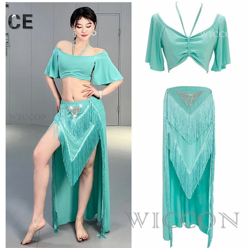 2024 V-neck Belly Dance Dress Diamond Fringe Skirt Set Modern Dance Performance Carnival Party Outfit
2024 V-neck Belly Dance Dress Diamond Fringe Skirt Set Modern Dance Performance Carnival Party Outfit