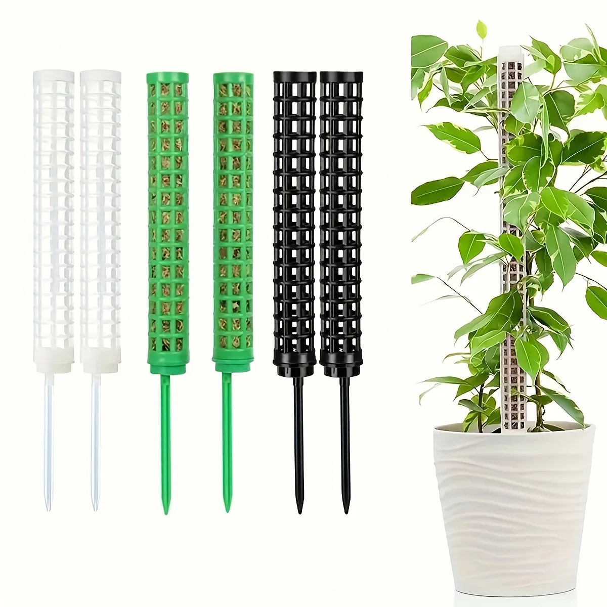 8pcs Interlocking Moss Poles, Plant Climbing Stakes for Monstera and Pothos Vines
8pcs Interlocking Moss Poles, Plant Climbing Stakes for Monstera and Pothos Vines