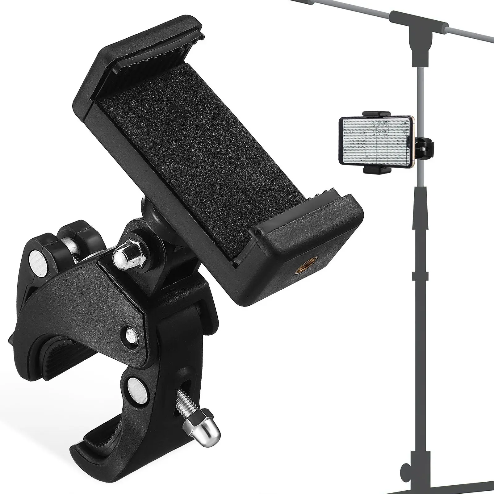 Mic Holder for Stand Rotating Microphone Holders with Cover Smartphone Mount Tripod
Mic Holder for Stand Rotating Microphone Holders with Cover Smartphone Mount Tripod