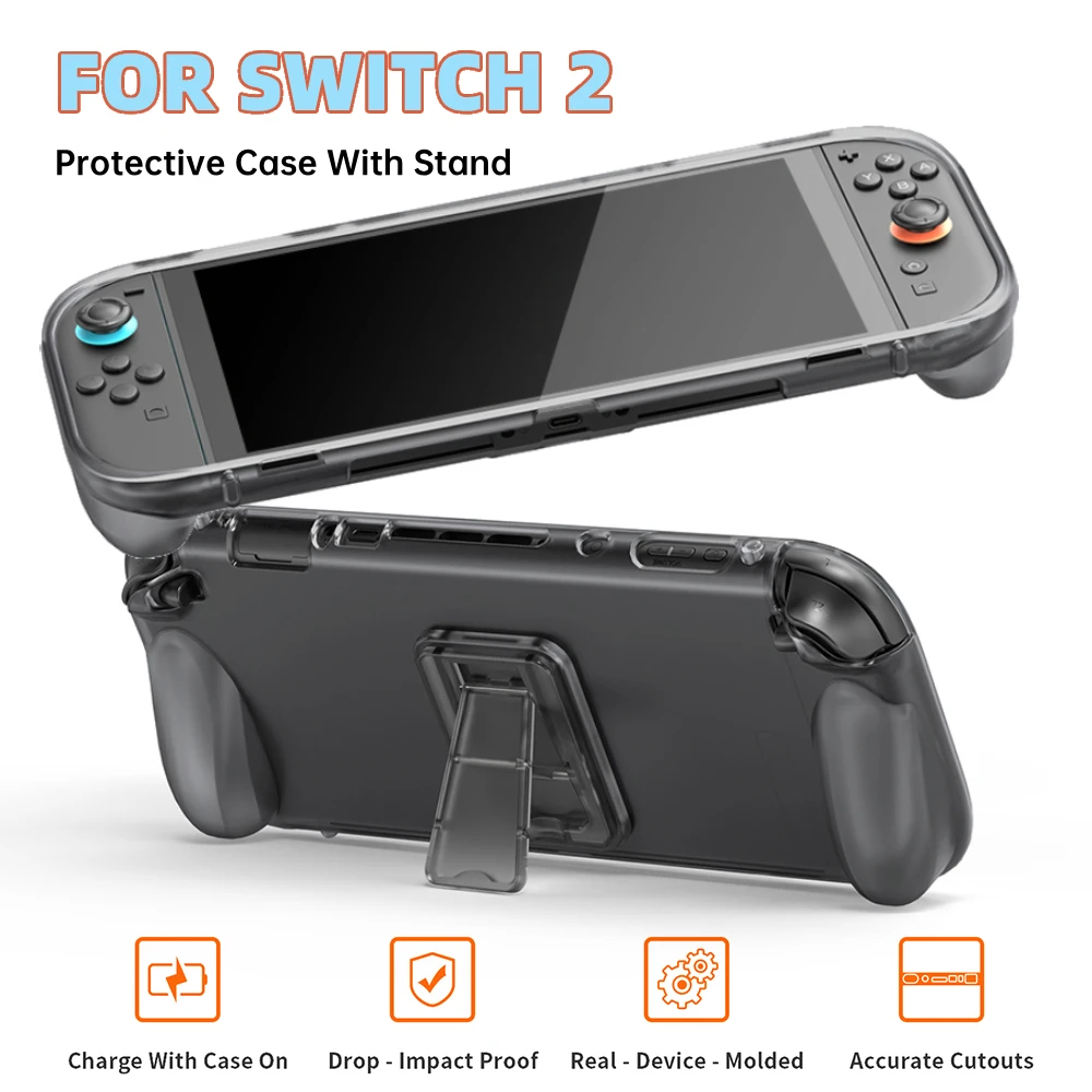 Case For Switch 2 2025 TPU Protective Cover With Stand Non-Slip Console Grip Game Accessories For Nintendo Switch 2
Case For Switch 2 2025 TPU Protective Cover With Stand Non-Slip Console Grip Game Accessories For Nintendo Switch 2