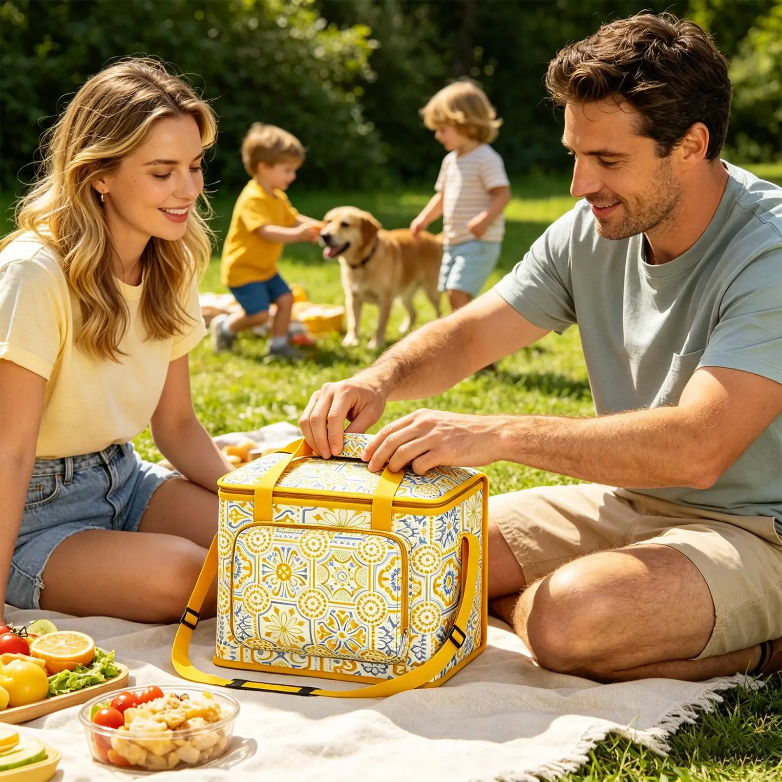 Picnic Cooler Bag Portable Zippered Cooler Carrier Box Insulated Grocery Bags For Catering Outdoor Travel Shopping Bbq Camping
Picnic Cooler Bag Portable Zippered Cooler Carrier Box Insulated Grocery Bags For Catering Outdoor Travel Shopping Bbq Camping