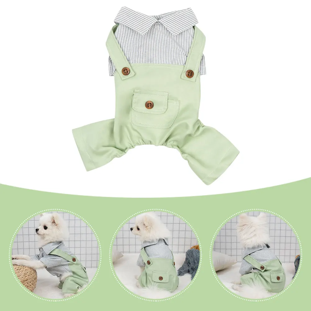 Dog Overalls Lightweight Fashion Pet Clothes Stripe Pattern Comfortable Puppy Clothes Spring Dog Apparel Polyester Kitten
Dog Overalls Lightweight Fashion Pet Clothes Stripe Pattern Comfortable Puppy Clothes Spring Dog Apparel Polyester Kitten