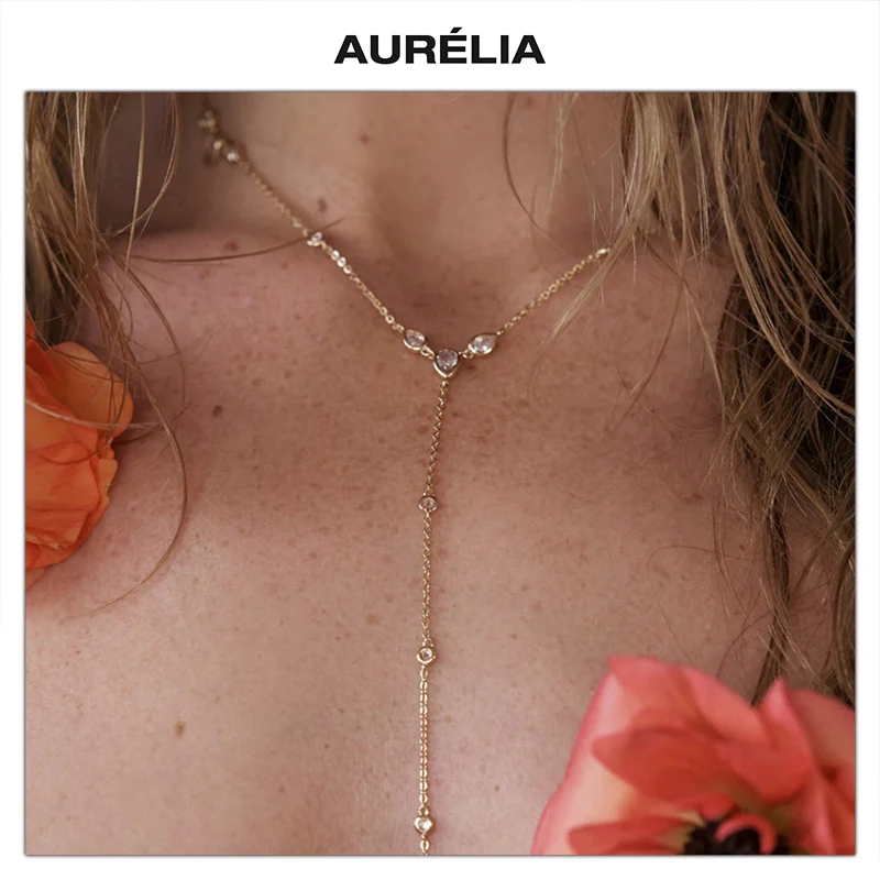Europe America Fashion Gold Silver Crystal Zircon Water Droplet Necklace Woman Luxury Fine Delicate Jewelry Accessories
Europe America Fashion Gold Silver Crystal Zircon Water Droplet Necklace Woman Luxury Fine Delicate Jewelry Accessories