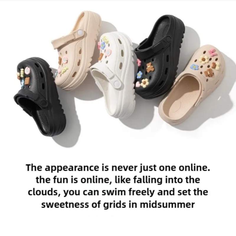 Women and Men's Hole Shoes Summer Non-Slip Outdoor Sandals Closed Toe Shit Feeling Beach Slippers Thick Bottom Soft Bottom
Women and Men's Hole Shoes Summer Non-Slip Outdoor Sandals Closed Toe Shit Feeling Beach Slippers Thick Bottom Soft Bottom