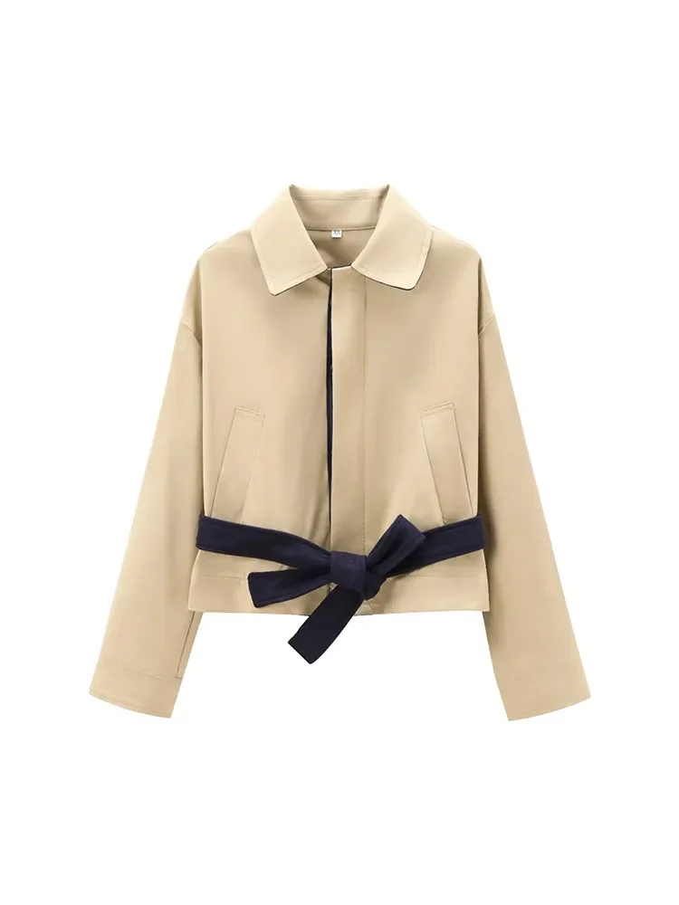 LIBIELIY 2024 European And American Style Autumn New Women's Clothing Series Belt Decoration Solid Color Lapel Casual Jacket
LIBIELIY 2024 European And American Style Autumn New Women's Clothing Series Belt Decoration Solid Color Lapel Casual Jacket