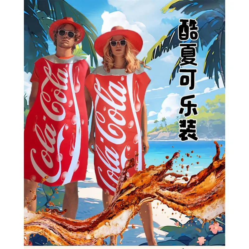 Halloween Funny Drink Bottle Can Easy Pull Cola Company Year End Party New Year Eve Party Bar Night Club DS Polyester Material
Halloween Funny Drink Bottle Can Easy Pull Cola Company Year End Party New Year Eve Party Bar Night Club DS Polyester Material