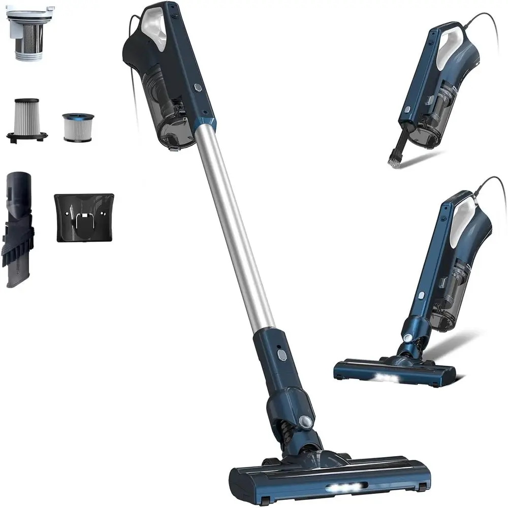 Powerful 500W Suction Vacuum with Dual HEPA Filters, LED Lights, 16.7ft Cord, One-Touch Dust Cup Release, and Handheld Conversio
Powerful 500W Suction Vacuum with Dual HEPA Filters, LED Lights, 16.7ft Cord, One-Touch Dust Cup Release, and Handheld Conversio