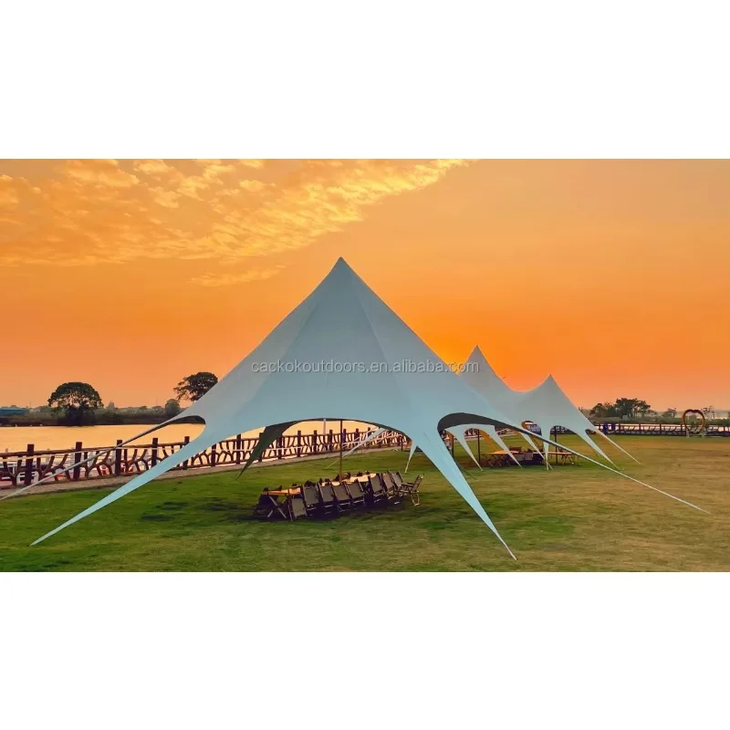 20M Oversize Outdoor Canopy Star-Shaped Three-Peek Shelter Shade Event Tent for Camping
20M Oversize Outdoor Canopy Star-Shaped Three-Peek Shelter Shade Event Tent for Camping