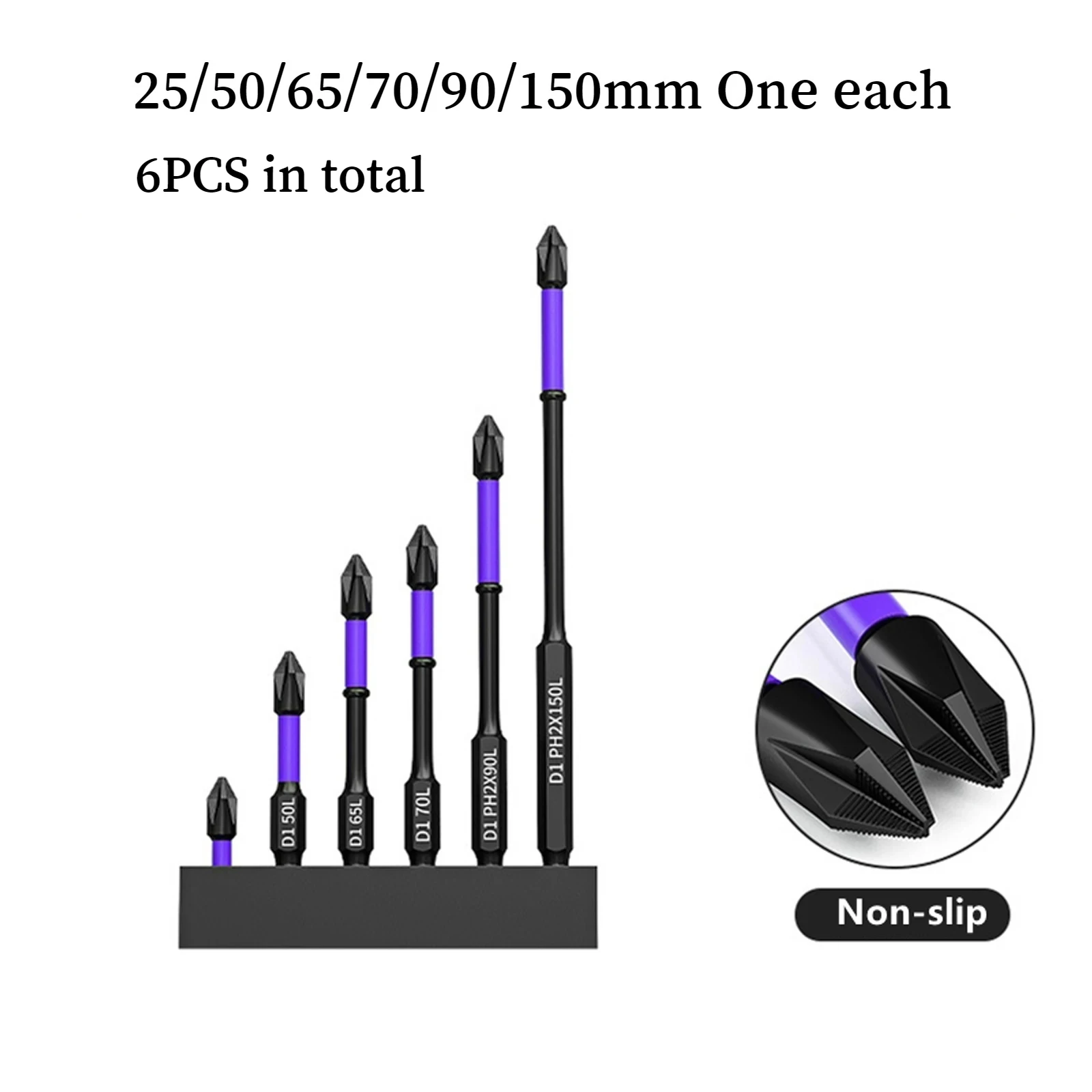 D1 Anti-Slip Alloy Steel and Shock-Proof Bits Screwdriver Bits High Hardness Strong Magnetic Drill Bit Tools
D1 Anti-Slip Alloy Steel and Shock-Proof Bits Screwdriver Bits High Hardness Strong Magnetic Drill Bit Tools