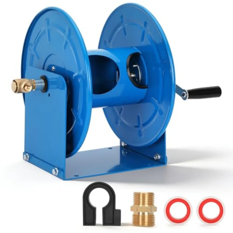 Катушка для шланга высокого давления 100 футов x 3/8, 200 футов x 1/4, 4000 PSI, усиленная, ручная, с фитингом M22
Катушка для шланга высокого давления 100 футов x 3/8, 200 футов x 1/4, 4000 PSI, усиленная, ручная, с фитингом M22