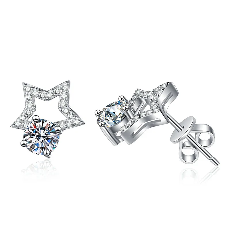 earrings for woman Fashion plata 925 Classic White 0.5ct Moissanite exquisite star earrings Party Jewelry Gift
earrings for woman Fashion plata 925 Classic White 0.5ct Moissanite exquisite star earrings Party Jewelry Gift