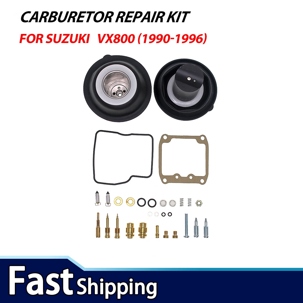 Carburetor Repair Kit for Suzuki VX800 (1990-1996) Compatible with Mikuni BDS36SS Motorcycle Carburetor
Carburetor Repair Kit for Suzuki VX800 (1990-1996) Compatible with Mikuni BDS36SS Motorcycle Carburetor