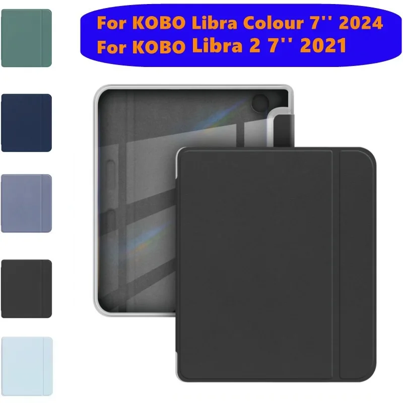 Для Kobo Libra Color 2024 Чехол Libra 2 2021 Кожаный чехол 7-дюймовый противоударный чехол для электронной книги N428 N418 с прозрачной задней панелью
Для Kobo Libra Color 2024 Чехол Libra 2 2021 Кожаный чехол 7-дюймовый противоударный чехол для электронной книги N428 N418 с прозрачной задней панелью