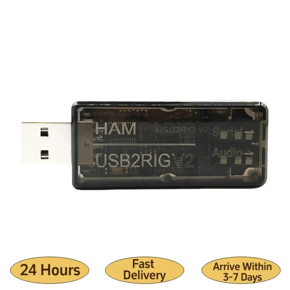 USB2RIG V2 Radio Sound Adapter with RTS Control Sounding Card Interface Amateur Radio Adapter Compatible with Multiple Radios
USB2RIG V2 Radio Sound Adapter with RTS Control Sounding Card Interface Amateur Radio Adapter Compatible with Multiple Radios