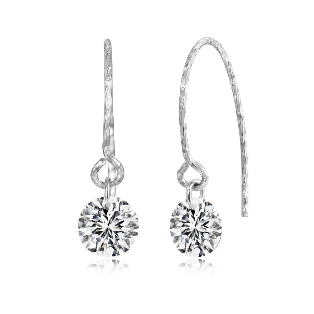 New S925 silver simple and versatile round zircon ear hook earrings, niche, lightweight, small and fresh earrings
New S925 silver simple and versatile round zircon ear hook earrings, niche, lightweight, small and fresh earrings