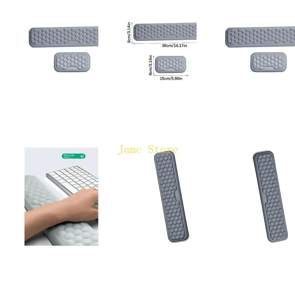 LX0B Ergonomic Silicone Mouse Wrist Keyboards Mats 3D Wrist Mouse Pad for Hand
LX0B Ergonomic Silicone Mouse Wrist Keyboards Mats 3D Wrist Mouse Pad for Hand