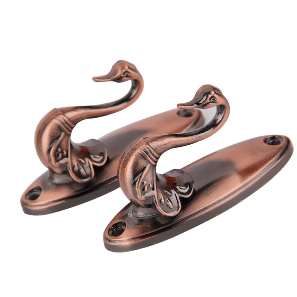 Pair of Swan Style Drapery Curtain Holdbacks Tieback Hooks ( Brass) Rose curtain hook Vintage curtain tieback
Pair of Swan Style Drapery Curtain Holdbacks Tieback Hooks ( Brass) Rose curtain hook Vintage curtain tieback