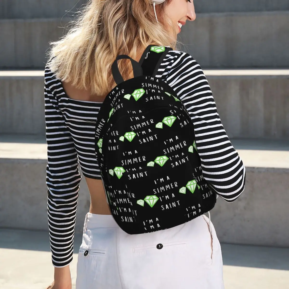 I M A Simmer I M A Saint Student Backpack School Bag Hiking Travel Daypack for Boys Girls Fashion Bookbag Shoulder Bags
I M A Simmer I M A Saint Student Backpack School Bag Hiking Travel Daypack for Boys Girls Fashion Bookbag Shoulder Bags