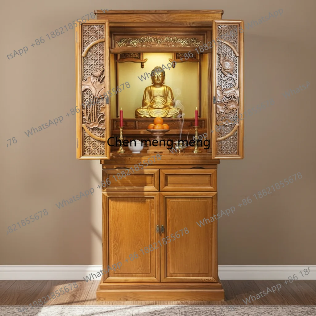 Solid wood Buddhist niche, Buddhist cabinet, God of Wealth, Guanyin cabinet, Buddhist offering platform
Solid wood Buddhist niche, Buddhist cabinet, God of Wealth, Guanyin cabinet, Buddhist offering platform