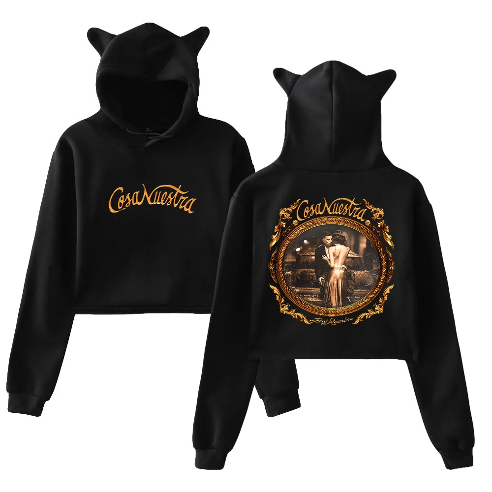 Rauw Alejandro Cosa Nuestra Hoodie 2025 World Tour Cat Ears Hooded Sweatshirts Long Sleeve Crop Top Women's Clothes
Rauw Alejandro Cosa Nuestra Hoodie 2025 World Tour Cat Ears Hooded Sweatshirts Long Sleeve Crop Top Women's Clothes