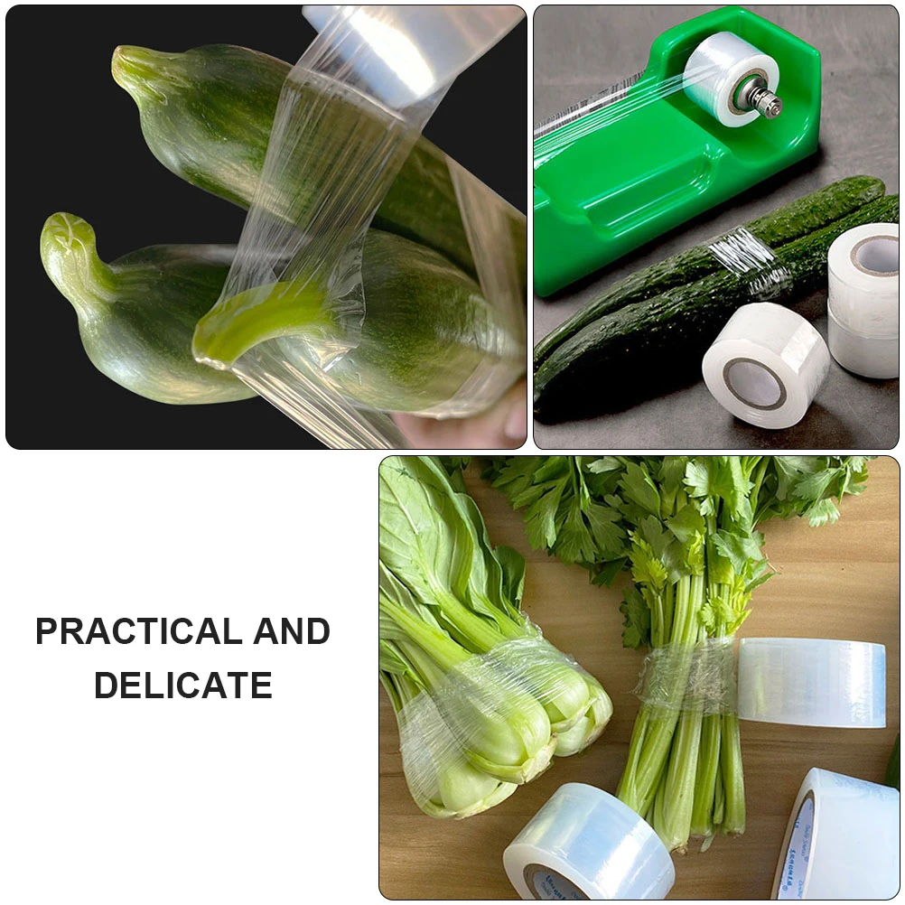 Transparent Vegetable Film Tape Stretch Film Wrap PE Wear resistant Fruit Cling Bundle Packing Supplies Office Binding Materials
Transparent Vegetable Film Tape Stretch Film Wrap PE Wear resistant Fruit Cling Bundle Packing Supplies Office Binding Materials