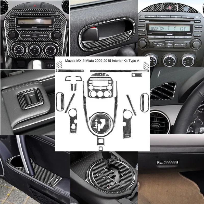 Carbon Fiber Center Console Gear Shift Steering Wheel Panel Cover Trim Sticker For Mazda MX5 Miata 2009-2015
Carbon Fiber Center Console Gear Shift Steering Wheel Panel Cover Trim Sticker For Mazda MX5 Miata 2009-2015