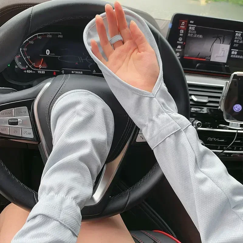 Summer UV Protection Ice Silk Horseshoe Gloves for Women, Loose Arm Covers, Lightweight Cooling Sleeves
Summer UV Protection Ice Silk Horseshoe Gloves for Women, Loose Arm Covers, Lightweight Cooling Sleeves