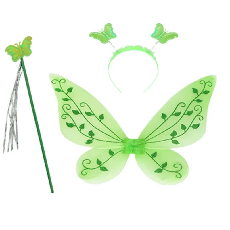 Girls Green Fairy Cosplay Props Kids Butterfly Wings Headband 3Pcs Set Halloween Carniva Party Tinkerbell Cosplay Dress Up Sets
Girls Green Fairy Cosplay Props Kids Butterfly Wings Headband 3Pcs Set Halloween Carniva Party Tinkerbell Cosplay Dress Up Sets