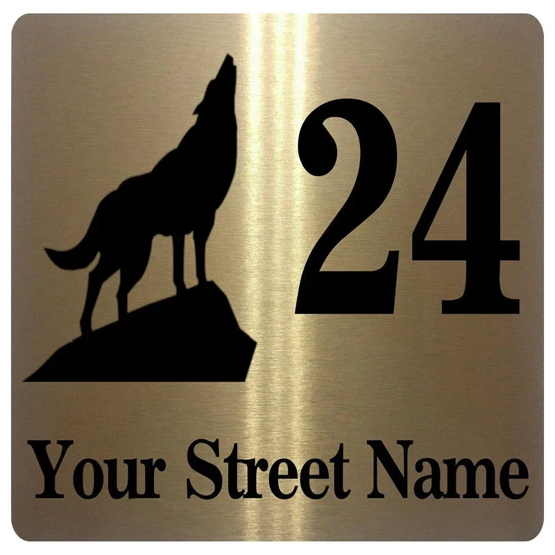 Customized Address Wolf Plaque Sign Door House Office Gate Aluminum Board Apartment House Sign Number
Customized Address Wolf Plaque Sign Door House Office Gate Aluminum Board Apartment House Sign Number