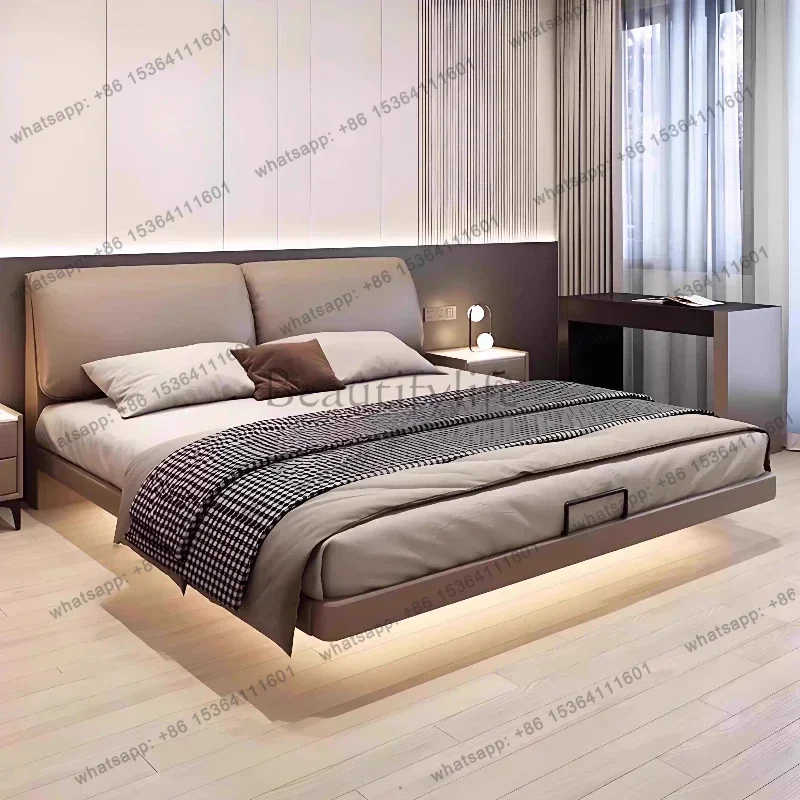 Modern Levitation Genuine Leather With Lamp Double Bed 2 People Full Size Bed Frame Beds Bedroom Furniture
Modern Levitation Genuine Leather With Lamp Double Bed 2 People Full Size Bed Frame Beds Bedroom Furniture