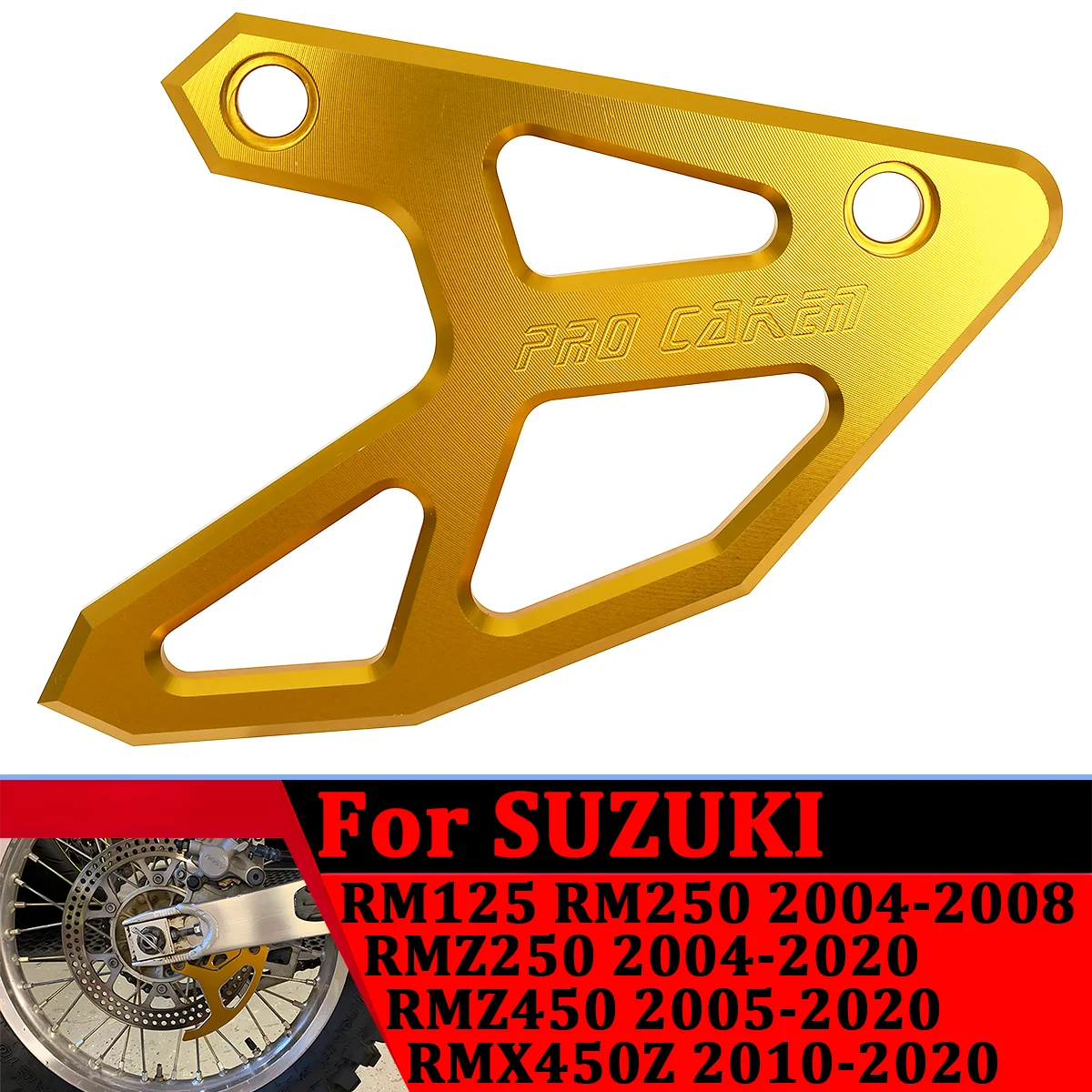 For Suzuki RM125 RM250 RMZ250 RMZ450 RMX450Z RM RMZ 250 450 2004-2008 Motorcycle Rear Brake Disc Adapter Guard Protector Cover
For Suzuki RM125 RM250 RMZ250 RMZ450 RMX450Z RM RMZ 250 450 2004-2008 Motorcycle Rear Brake Disc Adapter Guard Protector Cover